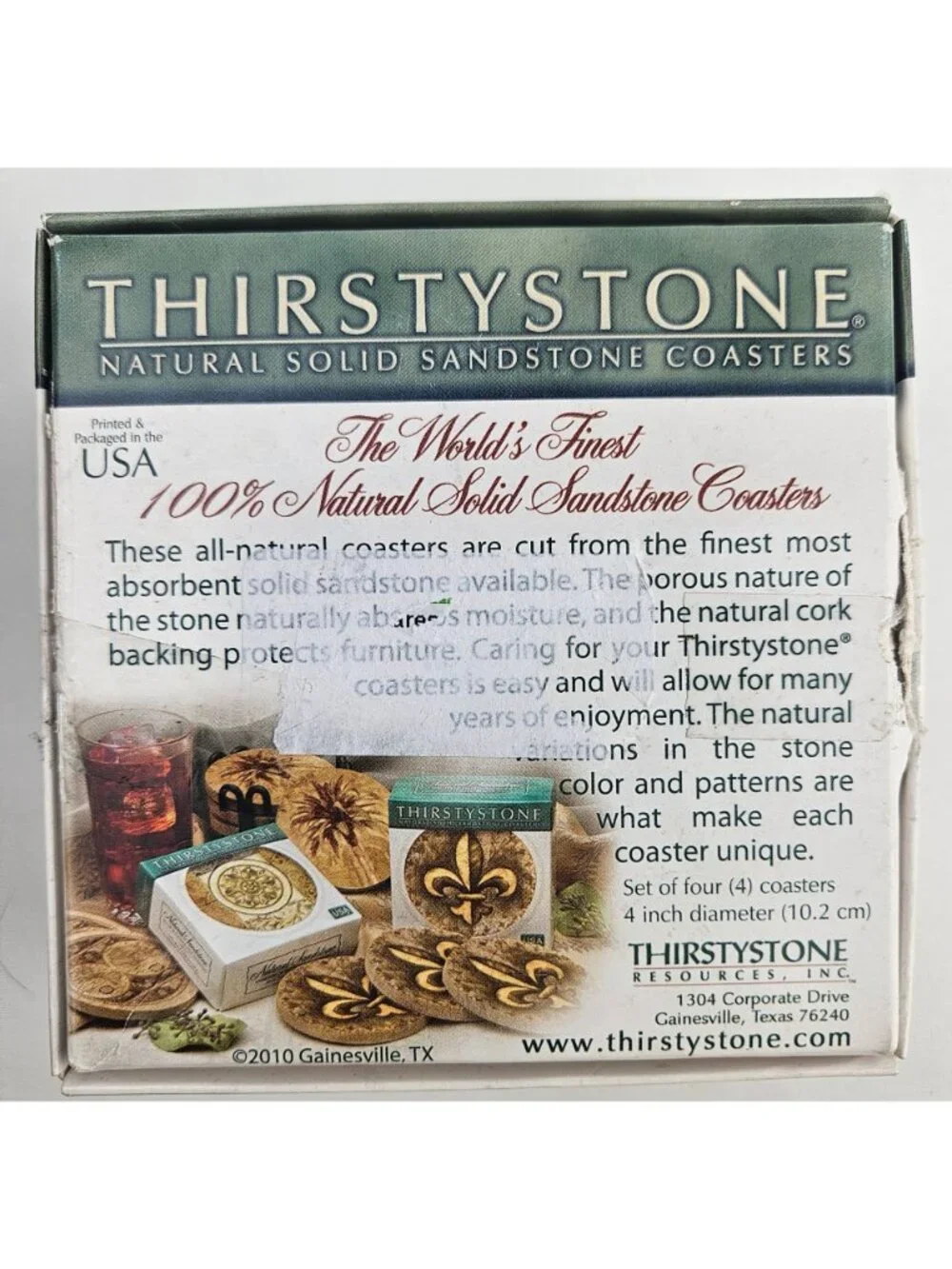 Thirstystone Sandstone Coasters Horses In Motion Horse Rustic Western USA